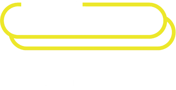 Large bold text states "REWARDS" in white, outlined by yellow loops. Above, smaller text reads "MJ Arsenal." Below, it says "START EARNING, START SAVING" in white. Background is black.