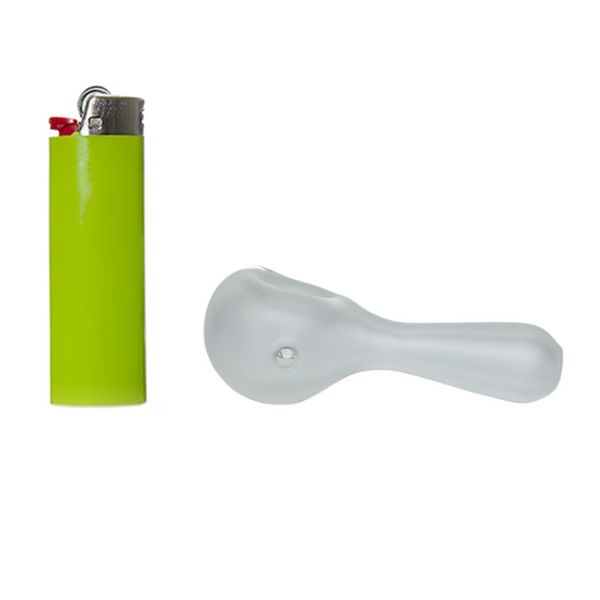 Clear3 Sandblasted Pioneer hand pipe