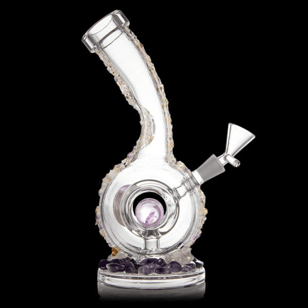 MJA X Alchemy Charm Saturn Mini Water Pipe (Amethyst) MJ Arsenal 